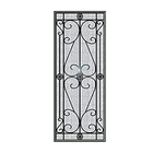 New Design Black Images Double Tempered Palette Art Wrought Iron Door Glass