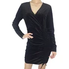 Sexy Black Short Tight Fit Evening Dress Suits Women Party Wear Girls