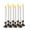 Wholesale Battery Operated Moving Flame LED Taper Candle,Flicking Electric Window Candle for Home Decor,Church,Christmas