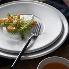 factory hot sale round white side plates set porcelain small side dish plate for restaurant