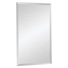 Frameless round beveled edge aluminium mirror glass sheet