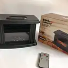 Heater Portable Fireplace Style Heater Winter Warmer Portable Mini Heater Desktop Remote Control Air Heater