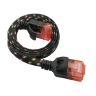 Ethernet 2 Ethernet Cable For Router Wifi6 Nylon Braided Cat7 2 Meters