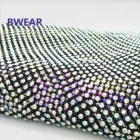 Shoes Rhinestone Factory Wholesale Elastic Crystal Trimming Stretch Rhinestone Mesh Fabric for Clothes/shoes/bags