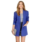 New Fashion Single Button Ladies Slim Fit Blazers Women Office Suits Blazer