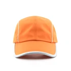 Outdoor Men Orange Quick-Dry Polyester Sports Hat Summer Running Baseball Cap