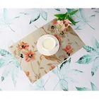 Heat resistant waterproof PVC placemat plastic table mat