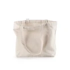 Promotional High Quality Recycled Blank Cotton Canvas Tote Shopping Bags for Woman