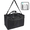 New Insulated Food Delivery Bag for Food 2 Dividers and Shoulder Strap Waterproof Restaurant Commercial Food Warmer Bag