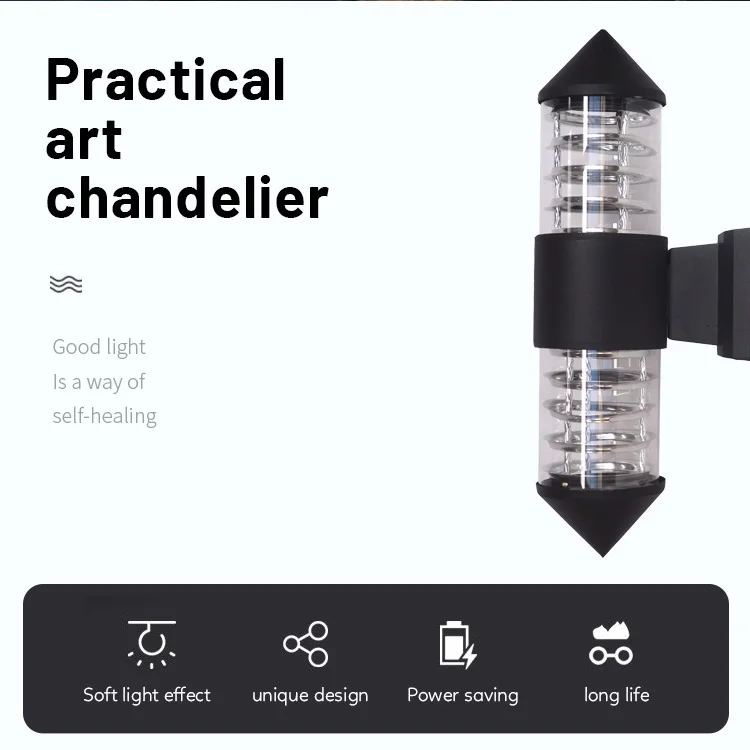 Outdoor Lighting Home Aluminum Garden Courtyard  Balcony Decoration Wall Lamp