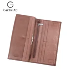 High quality long men wallet bifold wallets for men leather wallet with zip coin pocket card holder