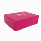 Custom Paper Packaging Folding Pink Gift Box For Cosmetic