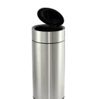 Household smart bin sensor 30L indoor stainless steel sensor bin round shape