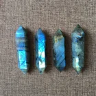 Polished Labradorite Polished Natural Double Polished Labradorite Quartz Healing Crystal Point Wand