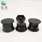 Hot sale plastic black flip top cap hair dye tube cap