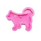 Resin Craft Jewelry Pendant Shiny Akita Dog Keychain Mold