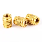 OEM Service customized size knurling threaded plastic insert brass nut