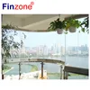 Modern design exclosure using balcony glazing window system sliding folding slide and turn glass window