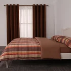 Coffee design custom dyed home bedroom bedsheet india hotel bed sheet set