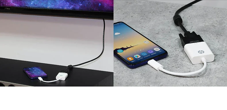 एचपी फ्लैश ड्राइव यूएसबी सी पुरुष से वीजीए महिला एडाप्टर लाइटवेट डिज़ाइन 2