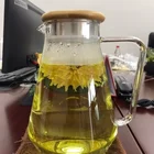 Pot Household 1800 Ml Trapezoid Transparent High Borosilicate Heat-resisting Glass Pot