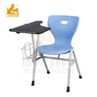 Plastic metal cheap conference college classroom furniture writing chair