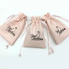 Synthetic Small Pink Jewelry Leather Pouch
