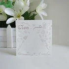 Three Sides Sealed 3 Layers Laminated Aluminum Foil Coffee Empty Tea Sachet Bag