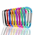 Custom Wholesale Bulk Small Mini Camping Hiking Water Bottle Metal Aluminum Alloy Snap Carabiner Clip Hook