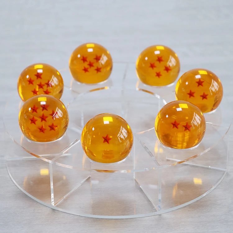 Nuevo 7pzas JP Anime Dragon Ball Z Estrellas Crystal Cosplay Set en Caja 35mm