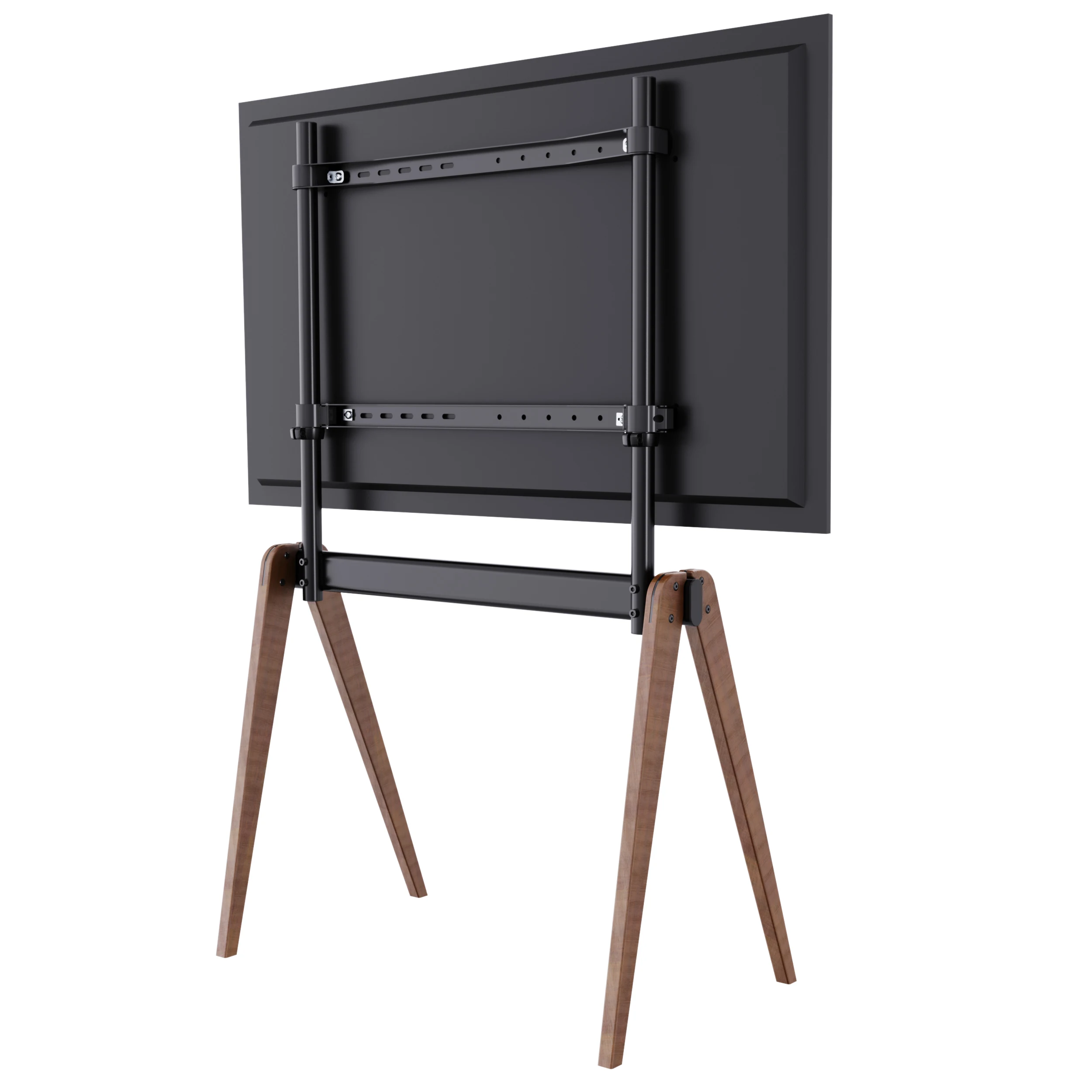 Universal Floor Tv Stand With Mount Height Adjustable And Space Saving