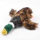 Squeaky duck plush cats and dogs toy with BB call