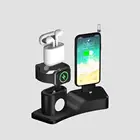 Cellphone Holder Fast Charging Dock Desktop Multi Function Wireless Charger Stand 4 in 1