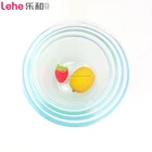 Hot sale custom eco-friendly Home decorative clear fancy cold glass salad bowl for wholesales