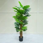 Wholesale Artificial Tropical Leaves Plastic Palm Monstera For Party Decoration