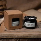 The best quality soy candle wax and Scented Candle black in glass jar with gift box