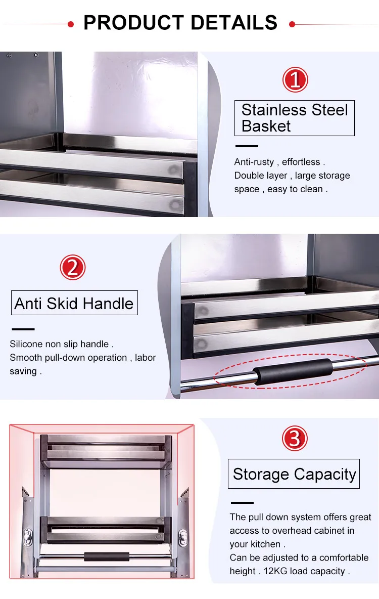 Multifunctional Kitchen Equipment Cabinet Lift Functional Hardware Series