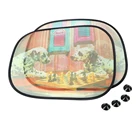 Creative Funny Kid Foldable Car Rear Side Window Decorative Sun Shade Mesh Shield Cover