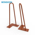 High Quality Wholesale Colorful Metal Hairpin Table Legs