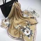 Woman Zipeiwin Wholesale 2020 Hot Design Print Silk Satin 90*90 Cm Square Silk Scarf For Woman