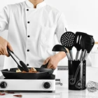 best seller amazon 15pcs Kitchen Accessories silicone kitchenware Cooking Utensil Set