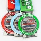 Plating Silver Custom Metal Plating Gold Silver Bronze Enamel Colorful Sports Medal Color Medal Lanyard