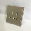 Cheap price quick charge 2 USB port cell phone wall socket wall switch socket