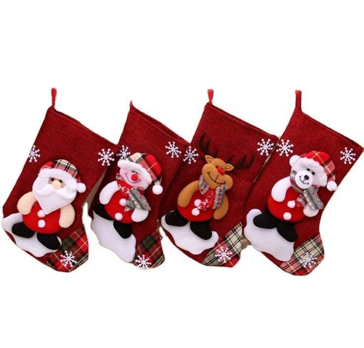 popular christmas gifts socks for decoration trees kids children