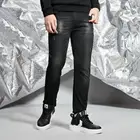 Hot selling high quality stretch skinny men jeans washed elastic slim grind male denim jeans