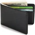 Leather Wallet Wallet For Men Amazon Bestseller Custom Logo Carbon Fiber PU RFID Blocking Black Slim Bifold Leather Credit Card Holder Wallet For Men
