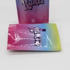 Custom new zipper top label mylar 6x4 smell proof pound candy food packages 7g jokes up white pink runtz bags