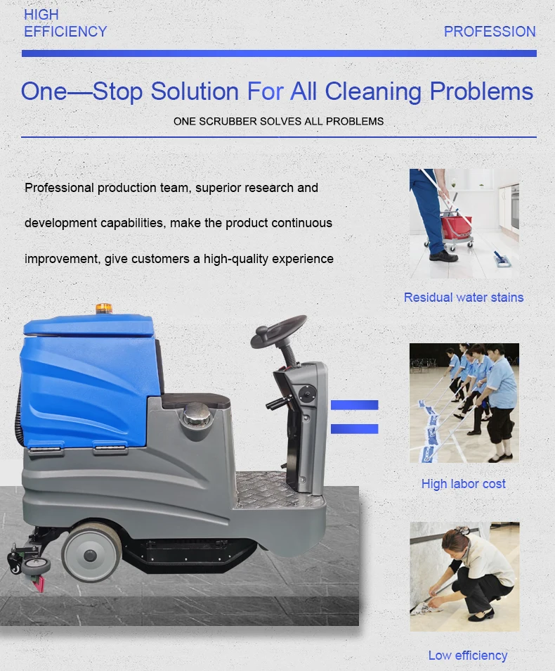 With CE And KC Certificate Industrial Floor Scrubber