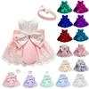 Hot sale latest design boutique bows christmas newborn baby girl birthday party dresses