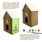 Wooden Unfinished Wooden Birdhouses For Crafting Creating And Decorating Birdhouse